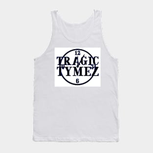 Tragic Tymez White, Blue, and Black Tank Top